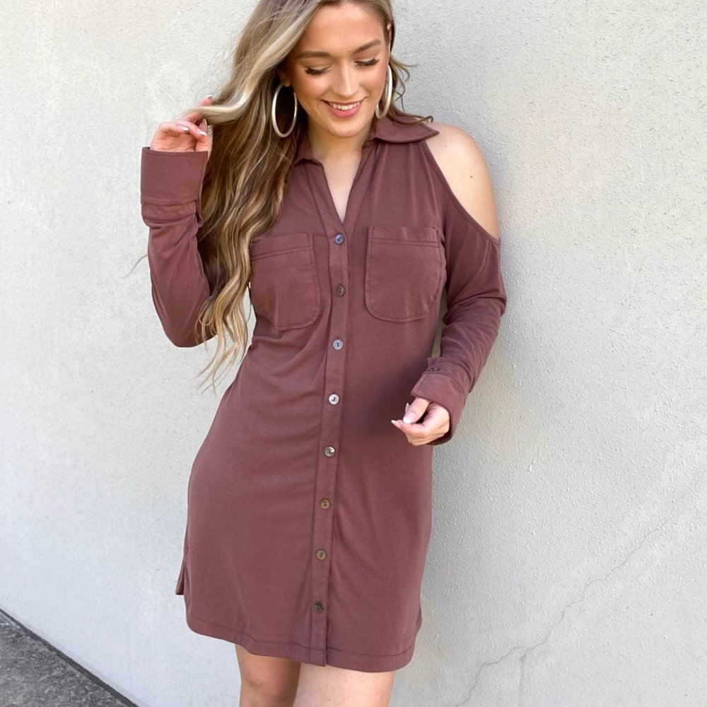 Brontë Coco Dress in Maroon